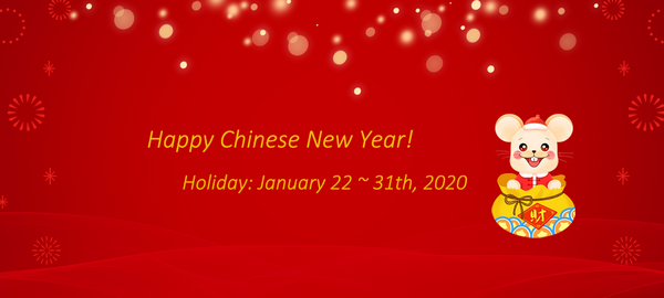 avis de vacances pour le nouvel an chinois 2020